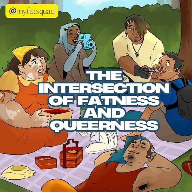 VERSI BAHASA MELAYU DI SLIDE 7 >>>What is life like at the intersections of fatness and queerness? How does this complicate fat peoples’ existence in this world? Is being fat inherently a queer experience? These are some of the questions we at Myfatsquad have had when we think about how we are perceived by the world.This Myfatsquad x Justice for Sisters @justice4sisters collaboration aims to highlight the intersection of fatness and queerness.Share with us what this experience with fatness and queerness has been for you in the comments! Written by : @fatcatfar Creative design by : RatnaArtwork by : Farid NadExcellent song choice by : @nasiberlemak #fatpositive #fatliberation #intersectionality #queerliberation by @myfatsquad