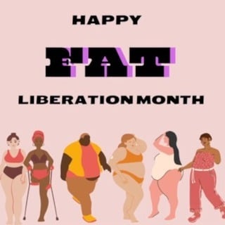 Happy Fat Liberation Month! 🎉 This month, we celebrate the beauty, resilience, and strength of all fat people! Let’s continue to uplift each other, break down barriers, and spread love, respect, and dignity. Everyone deserves access to spaces that celebrate our bodies and our worth. #FatLiberationMonth #SizeAcceptance #RespectAndDignity #fatliberation #fatpositivity by @myfatsquad