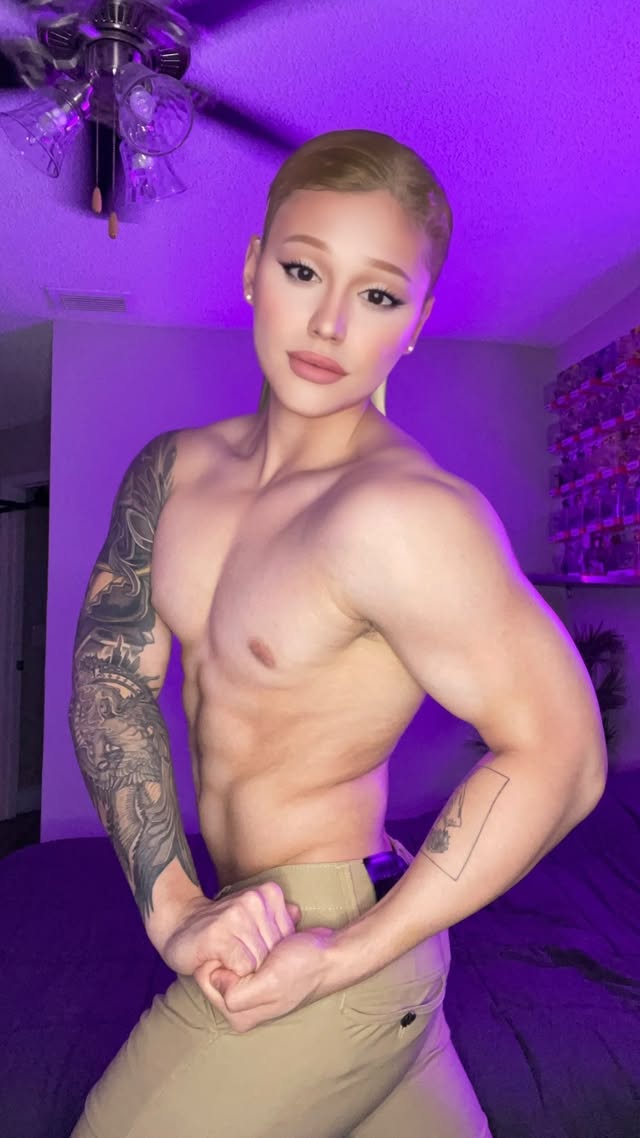 she really meant say that shit with your chest 🏋🏻ngl finding pictures of her with blonde hair is kinda hard?? 😭 i feel like she’s had this blonde hair forever and i struggled finding a front profile of her face #arianagrande #ariana #makeup #makeuptransformation #dragqueen #igreels #reels #explore by @indigotohell