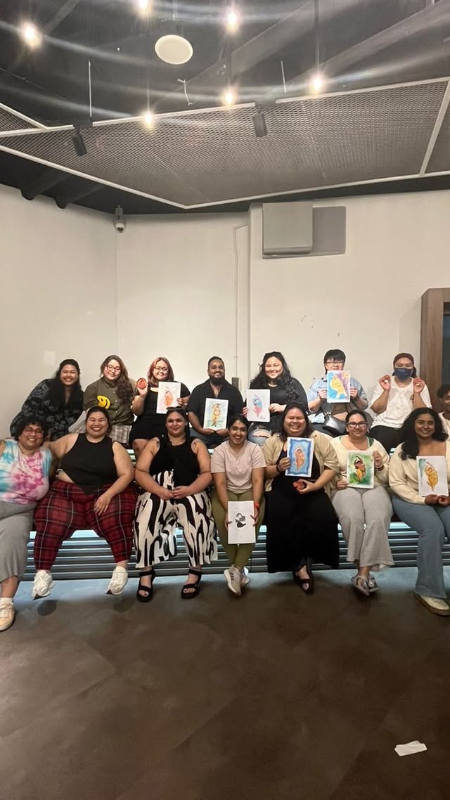 We are still reeling from the happiness of being in community with all our participants! A big shoutout to our venue sponsor @colabs.coworking for making sure it was both comfortable and accessible for all of us! @hidellearts brought out all the artists in us and @devarshney even serenaded us with a poem that goes us all in our feels. Everyone went home with something they loved with the clothing swap by @joyfuljiggle We even ended in an impromptu open mic session. That I’m sure no one had enough mic time! 😂 So much 🤩 ❤️ 🫂 the question is should we gather again! #fatlib #fatliberationmonth #fatliberation #fatliberationforall #bodypositivity #bodypositive #fatliberationmovement by @myfatsquad