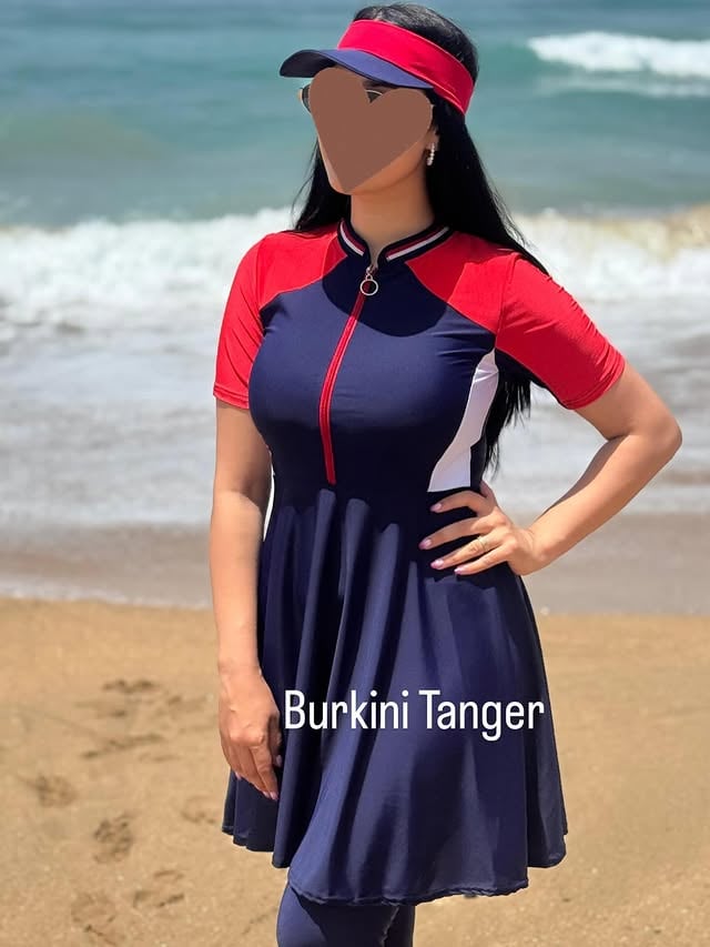 Modèle TOMMY CROP - Nouvelle Collection 2025 - Tailles : S, M, L, XL et 2XL. Burkini Tanger. by @burkini_tanger