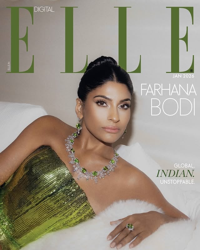 #ELLEPartnerFeature: Rooted in her Indian heritage and shaped by a global perspective, Farhana Bodi (@farhanabodi) has built her path with intention — never chasing visibility, but earning it through consistency, discipline, and purpose. On the world’s most influential fashion stages, she shows that true presence comes from knowing who you are and standing firmly in it.Beyond fashion, she represents a mindset: one where women move with confidence, not comparison; ambition, not apology; purpose, not permission. Her journey reminds us that strength doesn’t need to be loud — it needs to be authentic.Discover more from our digital cover conversation via the 🔗 in bio..On @farhanabodi: Jewellery by @saltanatdiamondgallery .Photographer: Adam Amouri (@adam.amouri)Sr. Graphic Designer: Sakshi Badani (@saaksh.i) (Cover Design)Makeup: Isabel Zapata (@soyisa_makeup)Hair: David M. Moller (@davidmhair) by @farhanabodi