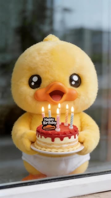 🥳Happy Birthday To You！❤️ 
No more worries, only clear skies ahead. Your future is shining bright!
#BDuck #happybirthday #birthday #cake #cute