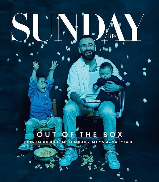 Since cementing himself as a favourite commentator on Gogglebox, we’ve had unique and unparalleled access into Matty Fahd’s life by way of his living room.Fahd, 36, first allowed us into his home in Sydney in 2017, alongside his now-wife Sarah Marie, 36, and best mate Jad Nehmetallah, 38, as part of the cult show that sees ordinary Aussies discussing what’s on the television.Following the arrival of his eldest son Malik, 3, who has been melting hearts since his first appearance on the show as a breastfeeding newborn in 2019, the latest addition to the Fahd family, four-month-old baby Lyon, has made his debut in the current season.“We’ve essentially got our home videos on national TV,” says Fahd of the expansion of his family. “It’s a real privilege, and we’ve got these moments captured forever.”At the link in the bio, Fahd opens up about how fatherhood has changed him, being “real” on social media and the blessing that is two healthy children after pregnancy loss. Story: @lorna_grayPhoto: @hughstewart_ by @matty_ef