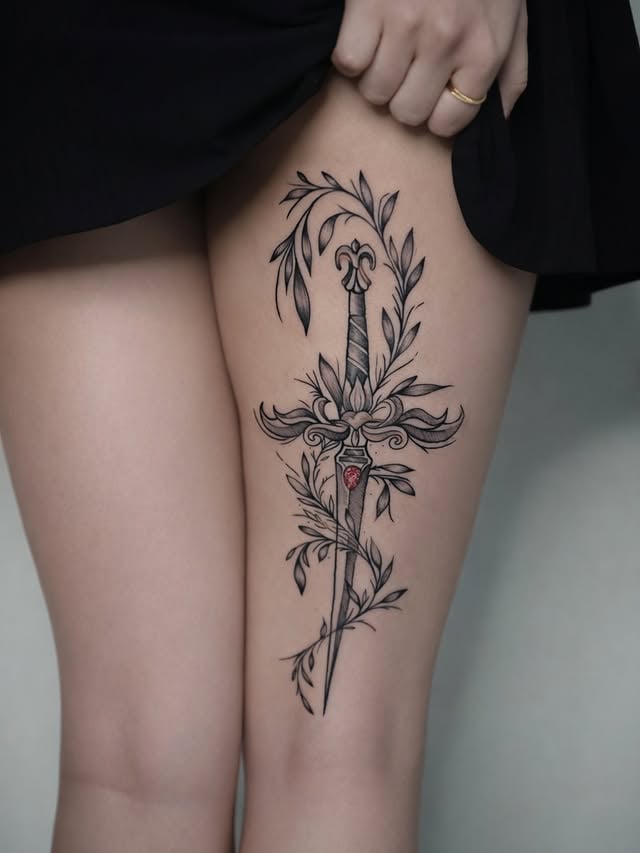 Healing sword🖤#tattoo #kaimzinkzone #kaimzinkzonetattoos by @xtamannah_