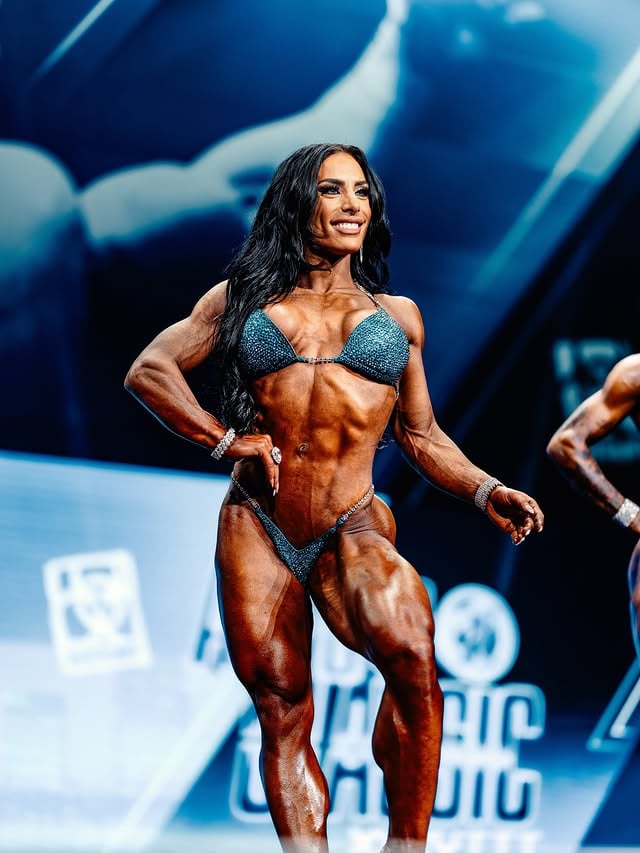 I know it sounds pretty but I disagree, sometimes you need to dance as if the entire world is watching 🥹✨ Coached by @the_pro_ducer Posing by @teamlinoposing Extensions by @runwaysalonbeautybar Makeup by @elainegoodlad Hair by @whitneylobreau_ifbbpro Bikini by @toxicangelzbikinis Health and supplements by @ryzewellness Tan by @liquidsunrayz Meal prep by @longlifemealprep by @marissaminibeast