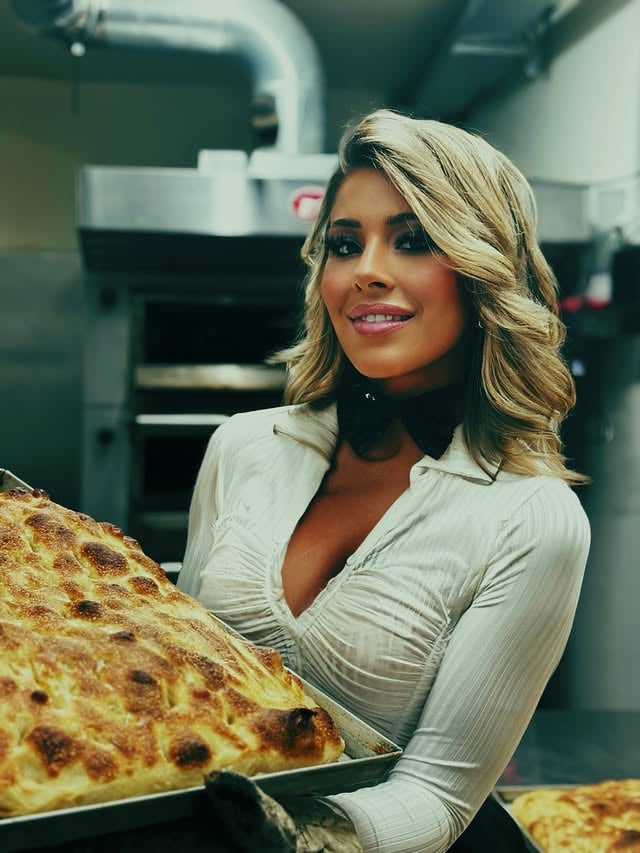 Pizza ?🍕 💚🩷🤍🩵#pizza #me by @be_asy_