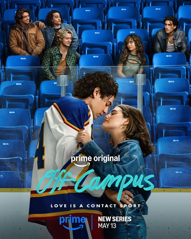 🚨 | NOVO PÔSTER DE OFF CAMPUS!!!! "Cuidado com esse gelo. Vocês podem acabar se apaixonando. Off Campus chegar ao @PrimeVideo nesta quarta-feira."@offcampusonprime • IG Feed.#offcampusseries #hannahgarrett by @offcampusbdbr
