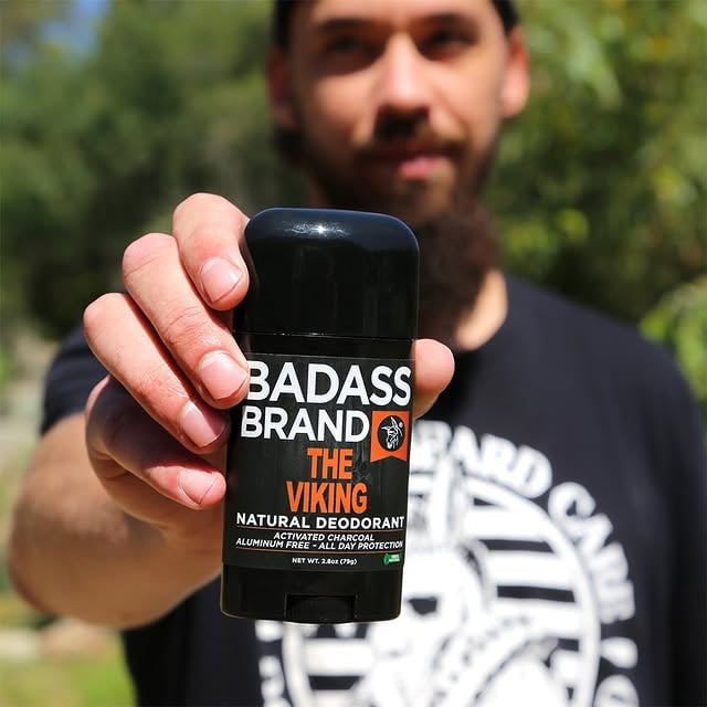 Enjoy long-lasting odor & wetness protection with Badass Brand all-natural deodorant! Our unique formula is easy to apply and free of harmful chemicals, parabens & aluminum. Available in 12 Badass scents! by @badassbeardcare