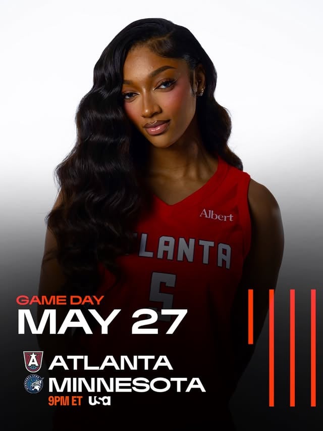 GAMEDAY ❤️💙⏰ 9:00PM ET📍Target Center🆚 Minnesota Lynx📺 (Local) Atlanta News First / Peachtree Sports Network, Victory+ | USA Network-#angelreese by @angelreesecenter