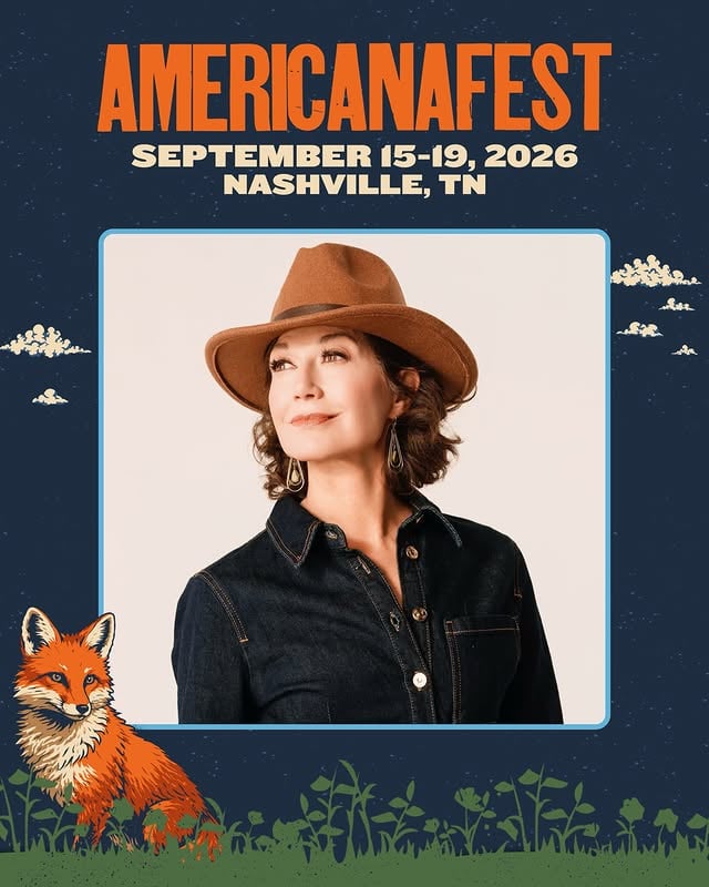 Looking forward to being part of @americanafest 2026 in Nashville.Grateful to be included among so many artists and songwriters I admire. There’s always something special about gathering around songs and the stories they carry.See you in September. by @amygrantofficial