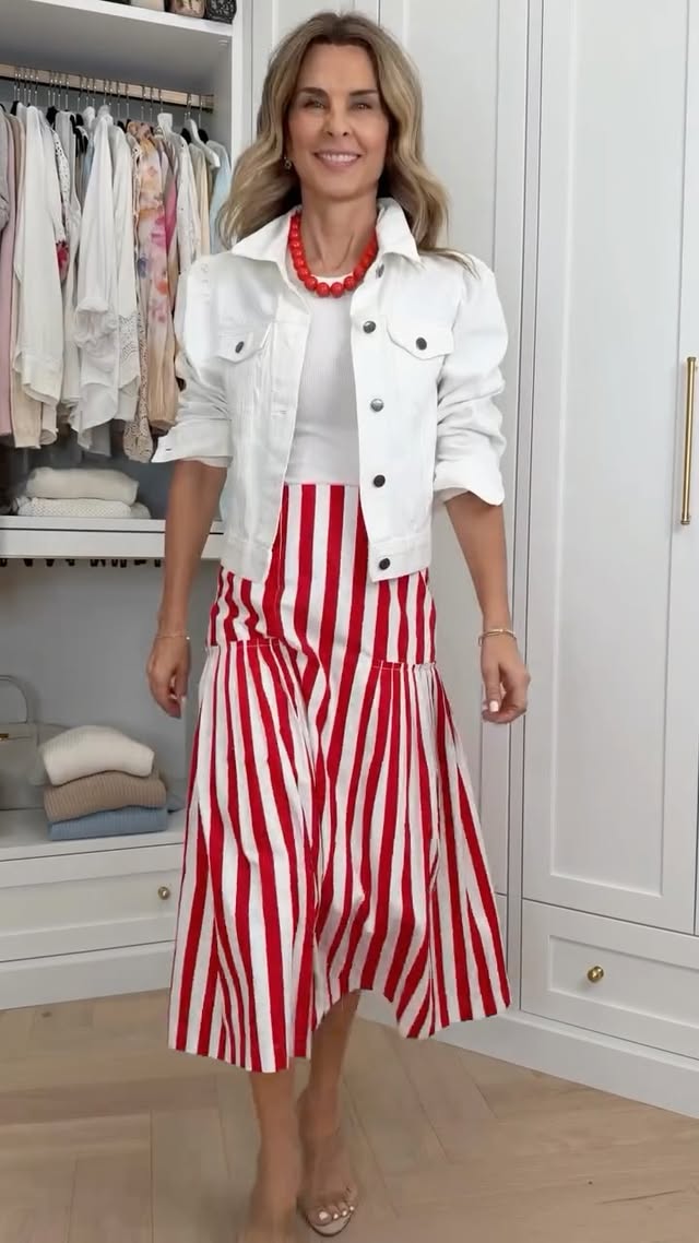 Summer newness from @shop_avara //Comment LINKS to shop! ✨From bold stripes to pretty floral prints, these pieces will keep you feeling on-trend, polished, and ready for all your summer plans. #avarista #midlifewomen #whattoweartoday #summerdress #whattowear by @herfashionedlife