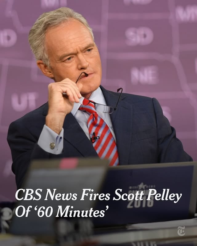 CBS News fired Scott Pelley, he said, jettisoning one of the network’s best-known journalists in a clash over the future of “60 Minutes,” the country’s top-rated news program.Pelley, a longtime correspondent and former “Evening News” anchor, harshly criticized the show’s leadership, accusing the network’s editor in chief, Bari Weiss, of “murdering ‘60 Minutes’” in an extraordinary exchange during a staff meeting on Monday. In a telephone interview shortly after he was fired, Pelley said he had devoted decades of his life to “60 Minutes,” which he said he still cared about deeply.Tap the link in our bio for the latest on this developing story. Photo by Michele Crowe/CBS, via Getty Images