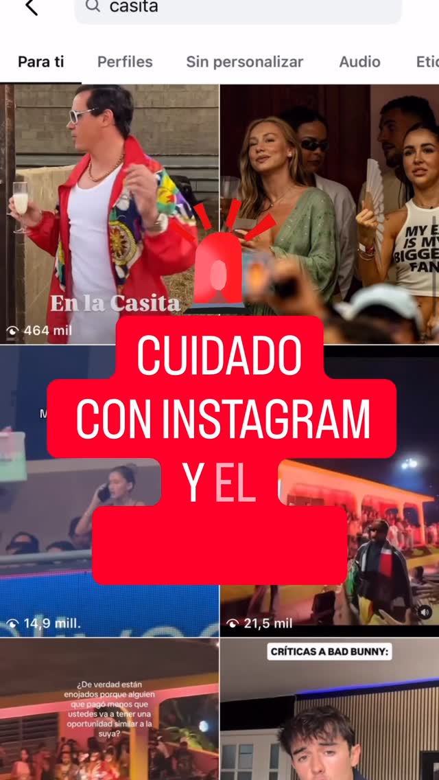 Tenía que pasar y pasó. 🛑 No podía dejar de mirar la casita de Marieta y en mi cabeza ocurrió todo esto. (Que por supuesto no pasó)#badbunny #lacasita #algoritmo #instagram😂😂😂 by @sramariaamores