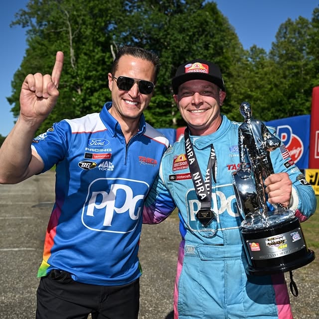 Your Potomac Nationals winner, @prockrocket_tf! He's taking home the @nhra diamond Wally#AmericasRaceTeam🇺🇸 | #NHRA