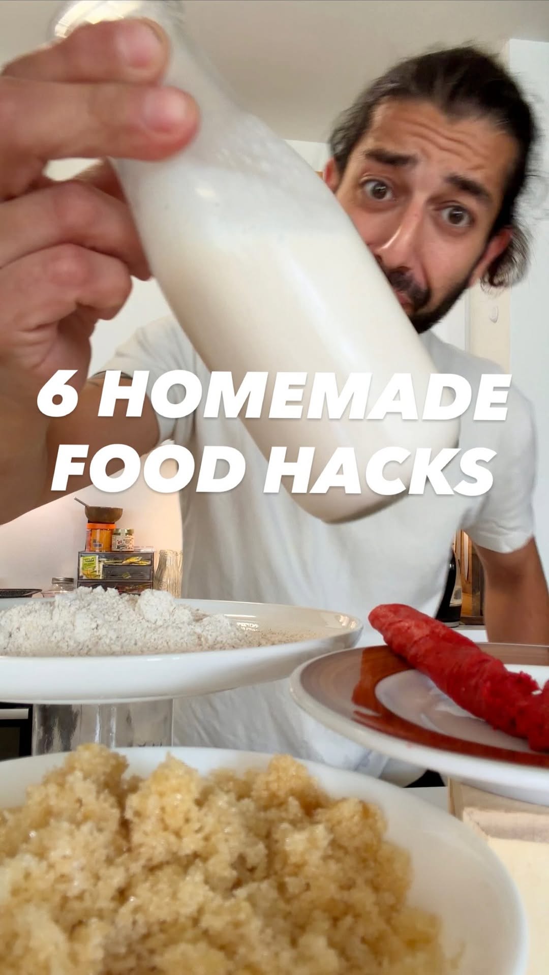 6 homemade food hacks! 🤩 
.
.
.
#lifehacks #recipes #cookinghacks #diy