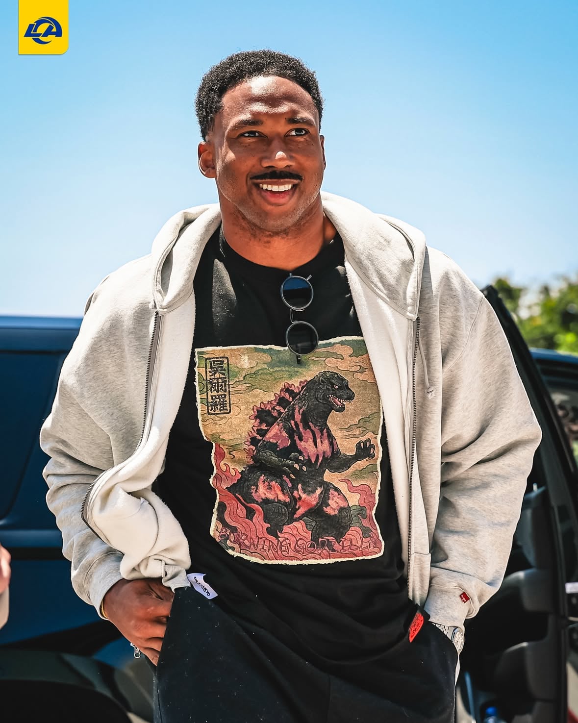 Myles is in the building. 👀