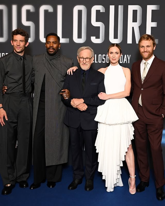 Bonjour from the Disclosure Day premiere in Paris. 🇫🇷 See it in theaters June 12 - get tickets now: link in bio. by @amblin