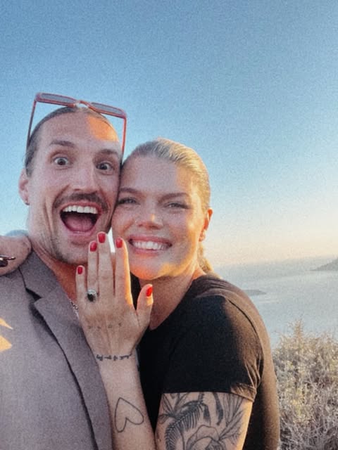 6/6 2026 my dream guy proposed to me on a cliff at sundown in Santorini 😭 Mr & Mrs Jaskot coming thru 🤭💍😍