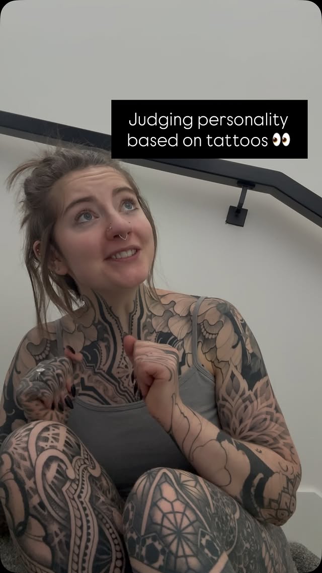 People make personality judgments based on tattoos… and aspects like size, style, and quality all play a role 👀

Hi, I’m Dr. Alyssa Grocutt - I research tattoos in the workplace and dive into tattoos in general 🖤

Let’s talk about some research on others’ perceptions of tattooed people’s personality.

In this study, tattooed people had pictures of their tattoos taken and there were short descriptions of their tattoos. Others were asked to rate the personality of the tattooed people based on the photos and description. 

The tattooed people also provided self ratings of their personality, which we’ll return to at the end.

5 key takeaways:

1) People with small tattoos were perceived as more agreeable and emotionally stable than those with large tattoos, while those with large tattoos were perceived as more extraverted and open to experience.

2) People with traditional tattoos were perceived as more extraverted than those with modern tattoos.

3) People with death imagery were perceived as less agreeable and less emotional stable compared to those with life-related imagery. Similarly, those with disturbing tattoos were perceived as less agreeable than those with comforting tattoos.

4) People with poor quality tattoos were perceived as less conscientious than those with high quality tattoos. 

This 4th one is interesting to me 👀 because quality gets brought up when I talk about research on tattoos yet few studies actually assess quality even though it’s likely an important factor in a variety of contexts.

5) People with wacky tattoos were perceived as more open to experience than those with serious tattoos.

Returning to tattooed people’s own ratings of their personality, this last one is the only one that aligned with others’ ratings – those with wacky tattoos rated themselves as more open to experience than those with serious tattoos. 

Which do you think are the most and least accurate? 

Ref:

Soulliere, B., Chopik, W. J., Carrillo, A., Campbell, W. K., Weiss, B., & Miller, J. D. (2025). Ink and Identity: Personality perceptions based on tattoos. Journal of Research in Personality, 117, 104629.

#tattoocommunity #personality