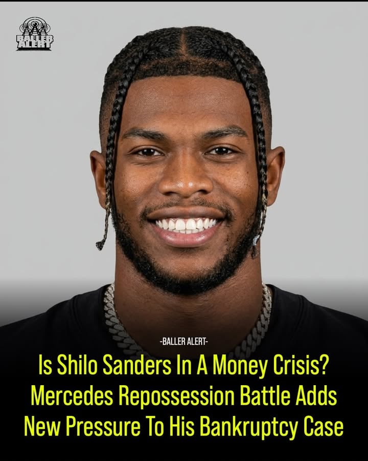 Is Shilo Sanders In A Money Crisis? Mercedes Repossession Battle Adds New Pressure To His Bankruptcy Case

Blogged by: Grace L.

Shilo Sanders is back in bankruptcy court over a luxury SUV, but the bigger story is what that car now represents. The latest twist has Mercedes-Benz Financial Services asking a federal judge for permission to repossess his 2023 Mercedes-Benz after the company accused him of falling behind on payments again. According to a June 2 filing obtained by USA Today and referenced in the original report, Mercedes-Benz says Sanders is in default by about $9,170 for missed payments from February through May 2026.

That makes this more than a simple “pay the note” situation. Because Sanders filed for Chapter 7 bankruptcy in October 2023, creditors generally cannot just pull up and collect. The bankruptcy filing triggered an automatic stay, which is designed to pause collection efforts, harassment, foreclosure actions, and similar creditor moves while the court sorts through the case. In other words, Mercedes-Benz has to ask the judge before it can take the vehicle back.

Mercedes-Benz says the math is getting tight. The filing claims Sanders still owes about $72,155 on the SUV, while the vehicle is valued around $75,900. The company also argued this is the second time in a little over a year that it has needed court intervention tied to the car. A prior dispute surfaced in April 2025 and was resolved after payment was made, allowing Sanders to keep the vehicle at that time.

The company’s attorney did not dress the request up.

“The motor vehicle is depreciating in value, the contract is in default and the movant is being prevented by the automatic stay from exercising its remedies to repossess and liquidate its collateral,” the filing states.