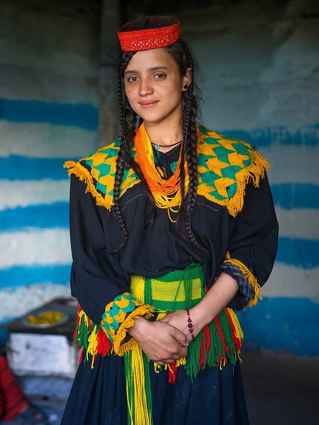 The Kalash people living in northern Pakistan have a captivating and unique culture. One of their most extraordinary hallmarks is the traditional attire worn by women throughout their lives. Not only during celebrations or special occasions, but every single day.

Here are some of the photographs I took for The Atlas of Beauty in the Kalasha Valleys a few years ago.