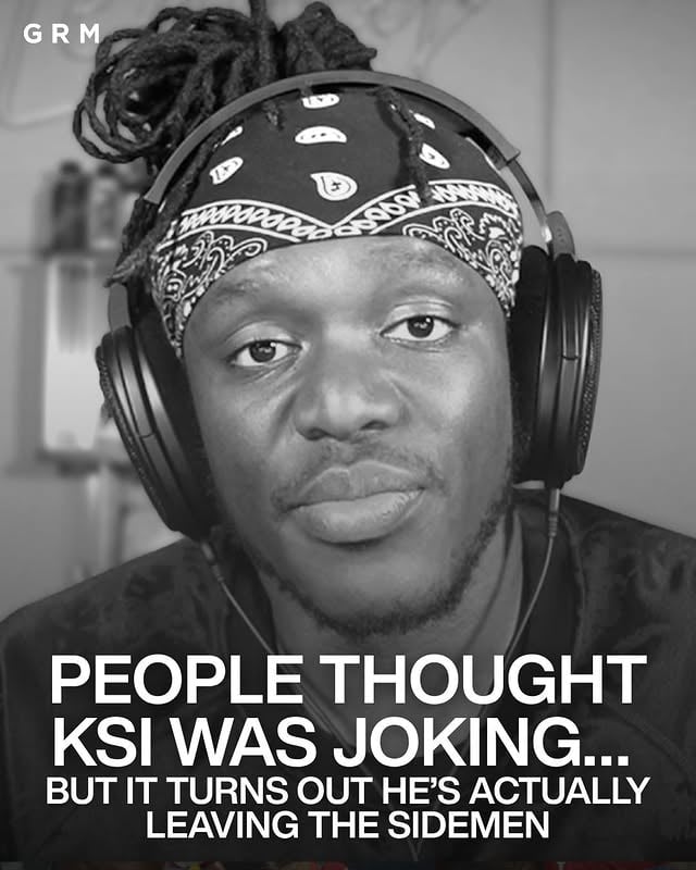 @ksi's shock Sidemen exit is officially real 👀⁠⁠When he first announced he was leaving the group after 13 years, a lot of fans assumed it was another Sidemen stunt or prank.⁠⁠Now, representatives have confirmed the announcement is genuine.⁠⁠KSI says the decision comes down to being pulled in too many directions, with music, business, football, TV and countless other projects demanding his attention.⁠⁠The remaining Sidemen members have also responded, admitting the news came as a surprise to them.⁠⁠The end of an era? 🤔 by @grmdaily