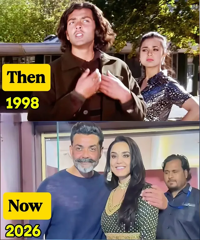 Bobby Deol and Preity Zinta delighted fans by reuniting at a recent star-studded event in Mumbai. Walking hand in hand and posing warmly for the paparazzi, the iconic on-screen pair sparked instant 1990s nostalgia decades after headlining the 1998 blockbuster hit Soldier. by @voompla.fc