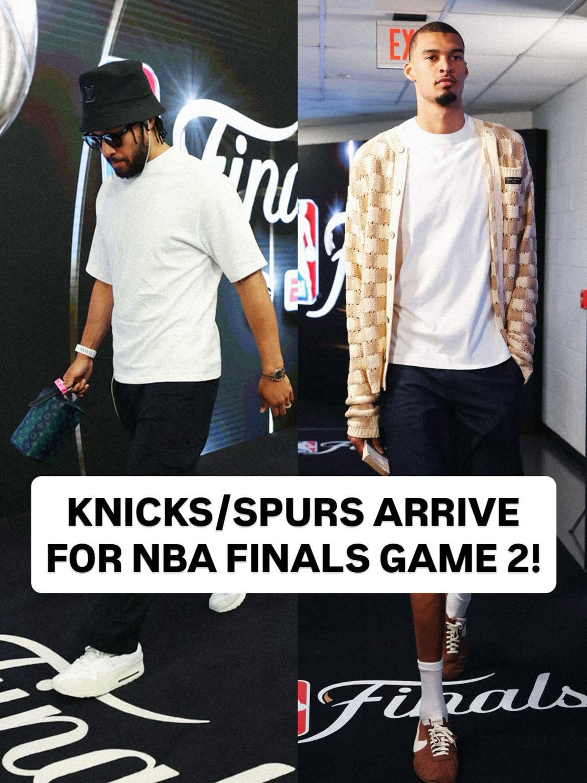 The @nyknicks and @spurs are READY TO GO for Game 2 of the NBA Finals at 8:30pm/et on ABC! 🏆