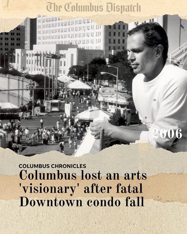 Ray Hanley, the head of the Greater Columbus Arts Council, died 20 years ago after falling from the terrace of a Downtown condominium.Read the full story. Link in bio.#columbusdispatch #columbusohio #rayhanley #columbuschronicles #arts by @columbusdispatch
