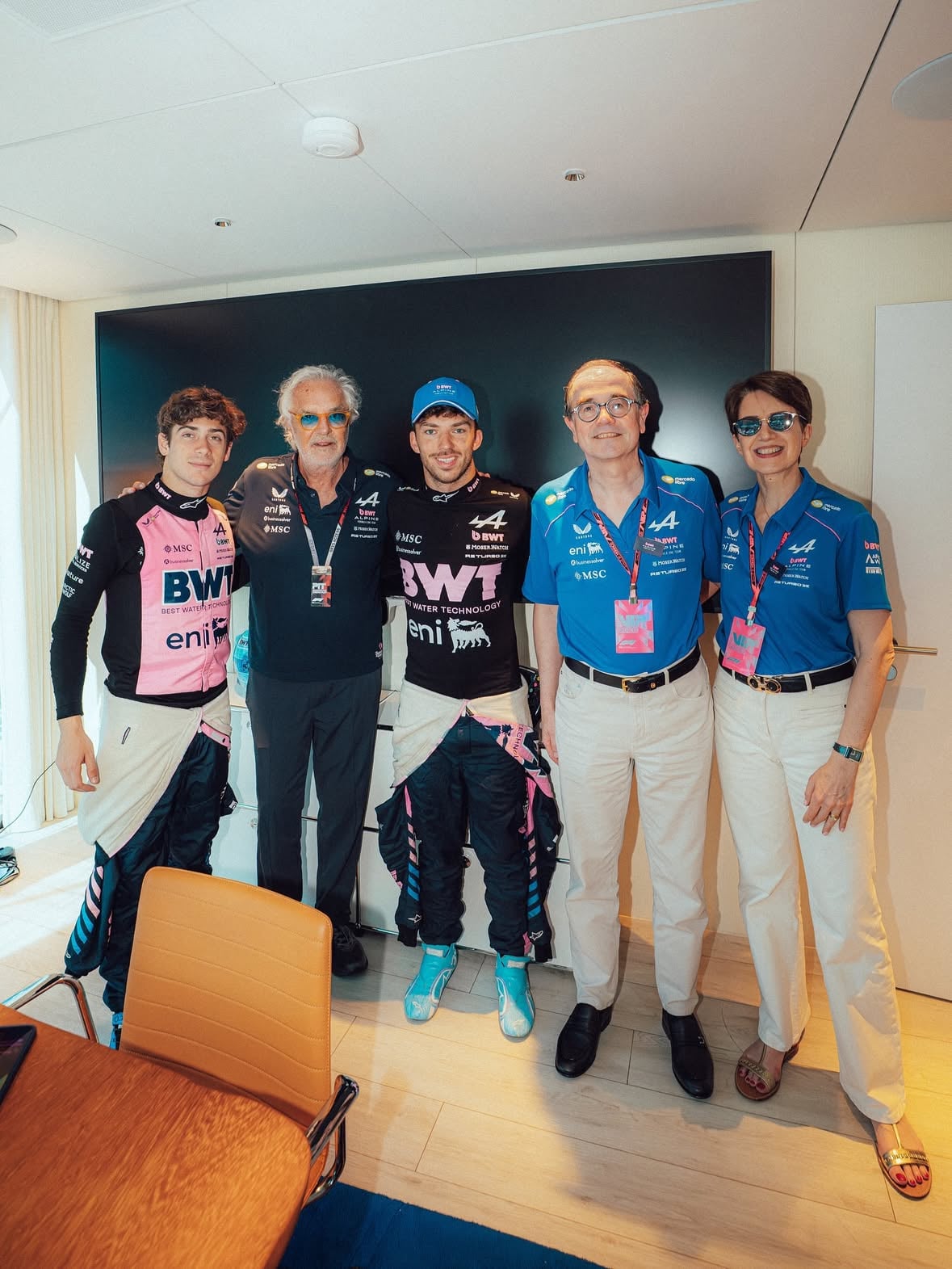 Post-Qualifying discussions with Flavio, François Provost, Pierre and Franco here in Monaco 🇲🇨