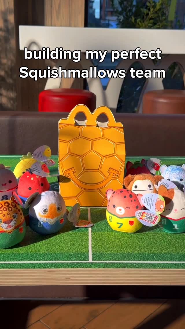 fave new Squishmallows, only in the FIFA World Cup™ Happy Meal, out now by @mcdonalds