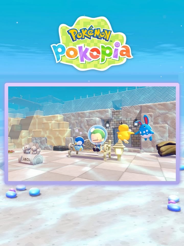 Too much water on your island? 

You can learn a newly added move, Dive, in the upcoming #PokemonPokopia free update! 🫧

Before, Ditto couldn’t stay underwater for very long—but by using Dive, Ditto can move about freely in the water! Available to all Pokémon Pokopia players to enjoy in August 2026.