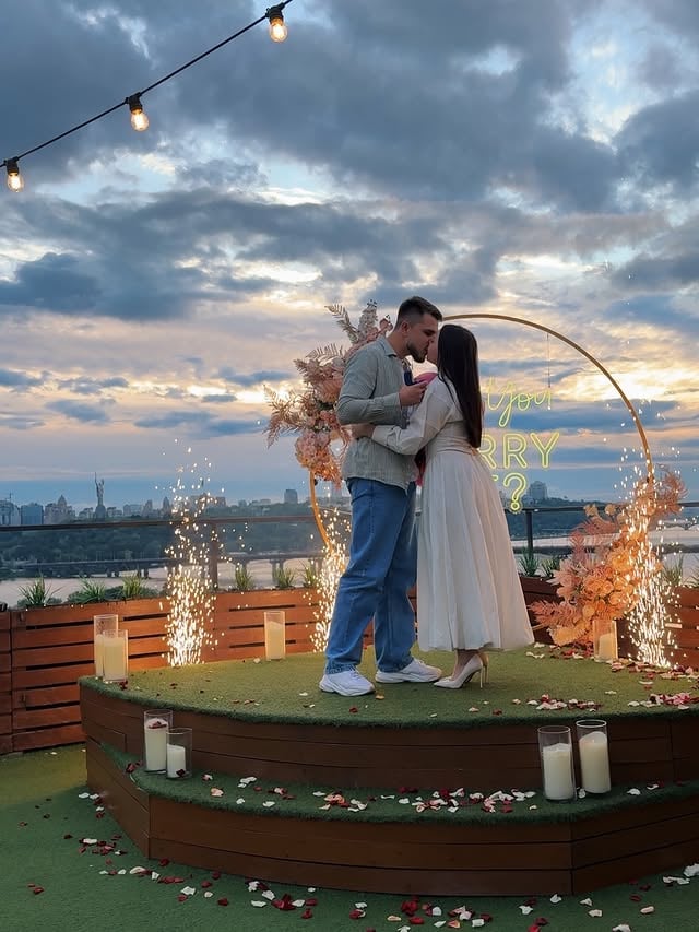 I said yes💍😍….

Я їхала на фотосесію, навіть не здогадуючись, що попереду на мене чекає один із найважливіших моментів мого життя. І коли я побачила все, що ти підготував, я просто завмерла🥹
Наче час зупинився…
В той момент я почувалася справжньою
принцесою. Не через красиву локацію чи
романтичну атмосферу, а тому, що поруч був
чоловік, який знає мої мрії і робить усе, щоб вони ставали реальністю🪄
Ти подарував мені не просто пропозицію.
Ти подарував мені момент, про який я мріяла ще маленькою дівчинкою. 
Момент, сповнений любові, щастя,ніжності..
Я ніколи не забуду свої емоції того дня: тремтіння в руках, щастя, усмішку, яку неможливо було стримати, і серце,
переповнене любов’ю🫶🏻
Дякую тобі за те, що перетворив мою казку на реальність. За те,що поруч із  тобою я почуваюся найщасливішою дівчиною у світі❤️

#пропозиціярукиісерця #пропозиція #isaidyes💍 #ясказалатак #💍