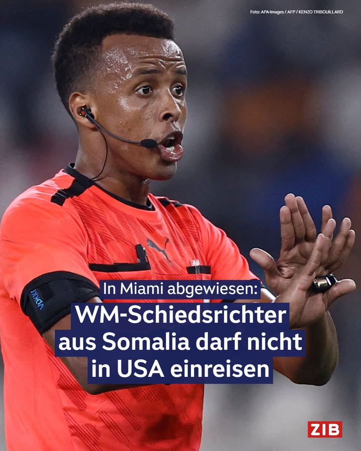 In Miami abgewiesen: Der somalische Fußball-Schiedsrichter Omar Artan wird nicht an der WM teilnehmen können. In Miami wurde ihm die Einreise in die Vereinigten Staaten verweigert. Der Grund waren Bedenken bei der Sicherheitsprüfung, teilt die Grenzschutzbehörde mit. Laut dem somalischen Sportministerium hatte Artan ein gültiges Visum.

Der 34-Jährige hätte als erster Schiedsrichter seines Landes WM-Spiele pfeifen sollen. Der Fußball-Weltverband FIFA betont, er habe keinen Einfluss auf die Einreise-Entscheidungen der WM-Gastgeber. (JW)