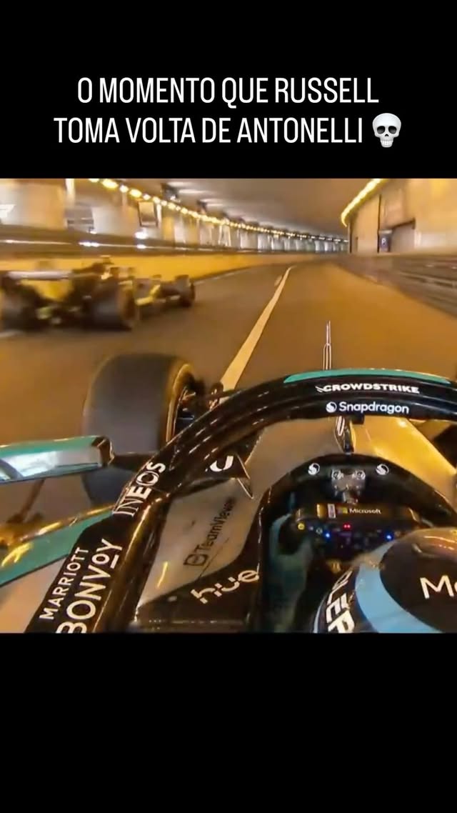 a piscadinha desproposital que o carro do Antonelli dá bem na hora que ele dá uma volta no Russell é sutil e brutal ao mesmo tempo
