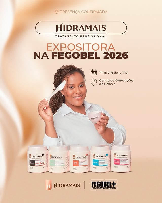 🚀 Vem aí mais um grande momento para a Hidramais!Estamos oficialmente confirmados como expositores da Fegobel 2026! 💖Nos dias 14, 15 e 16 de junho estaremos presentes no Centro de Convenções de Goiânia levando toda a força da Hidramais Tratamento Profissional para um dos maiores eventos de beleza da região.Que seja mais uma oportunidade de conectar pessoas, fortalecer nossa marca e mostrar tudo o que construímos juntos. ✨Nos vemos na Fegobel!#Fegobel2026 #Feiradecosméticos #TratamentoProfissional by @hidramais