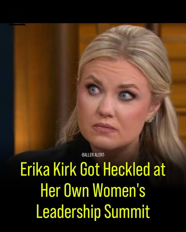Erika Kirk Got Heckled at Her Own Women’s Leadership Summit

Blogged by Grace L

Erika Kirk got heckled at her own Women’s Leadership Summit, and the clip was everywhere before she finished the sentence.

The widow of Charlie Kirk and current CEO of Turning Point USA was about eleven minutes into a seventeen minute speech on faith and conservative values Friday at the San Antonio Marriott Rivercenter when a woman in the crowd cut through the room. “Erika Kirk protects pe*****,” the heckler shouted, more than once, from off camera. The accusation hung there. Kirk scoffed, stood in silence for a few beats while the conservative crowd booed the protester and told her to get out, then folded the moment into her remarks with a line clearly aimed at the woman being escorted out. She said happiness comes and goes, and that she prayed the heckler would find it. The room applauded. Kirk added that the heckler was “not the enemy,” and that everyone there knew who the real enemy was.

Before we go a word further, the important part. There are no charges, no investigation, and no verified findings tying Erika Kirk to anything the heckler accused her of. The line is a chant, not a court filing, and it remains entirely unproven.

So what was it actually about? Read the room and the calendar. The heckler never named a name, but the phrase did not come from nowhere. Kirk is one of the loudest supporters of Trump, and Trump’s administration has spent months accused of burying portions of the Jeffrey Epstein files.