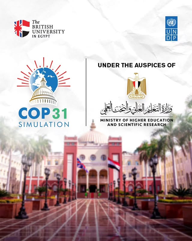 We are thrilled to announce that the COP31 Simulation Programme is annually organised under the auspices of Egypt's Ministry of Higher Education and Scientific Research. Apply now through the link in bio.يسرنا الاعلان عن أن برنامج محاكاة قمة المناخ (COP31 Simulation Programme) ينعقد سنويا تحت رعاية وزارة التعليم العالي و البحث العلمي المصرية.للتقديم اضغط علي الرابط في الbio.@mohamedloutfi @sarah_elkhishin @mohesregypt @undp.egypt @chitose.noguchi @shakweerabeer @ukinegypt @egyptinuk @lsbu @lsbuglobal @manmetuni @qmuni @cardiffmet @universitiesuk @turkiyecop31 @britishcouncilegypt #COP31Simulation #COP31Turkey#TheBritishUniversityinEgypt#ClimateAction#Egypt by @thebritishuniversityinegypt