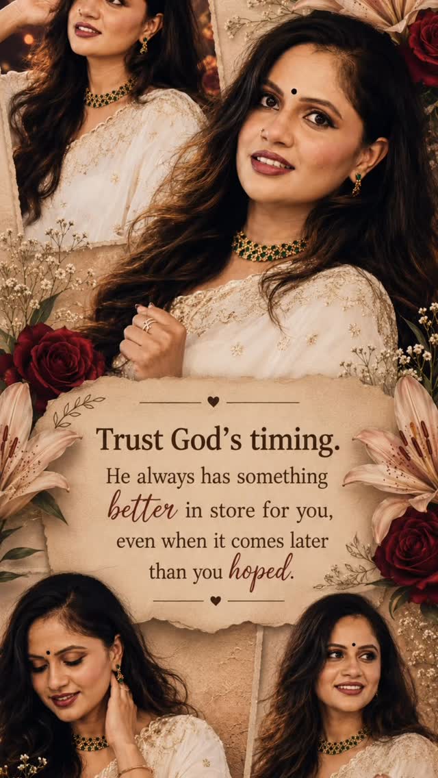 Trust God’s timing. He always has something better in store for you, even when it comes later than you hoped. by @subi_babu_atlanta