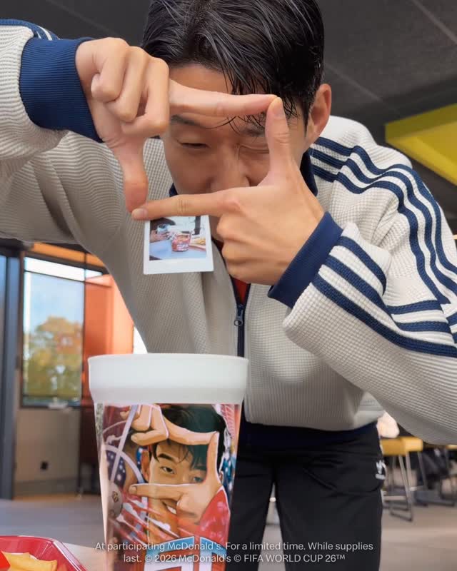 Making memories with @mcdonalds 📸 get my cup when you order the FIFA World Cup™ Meal #AD