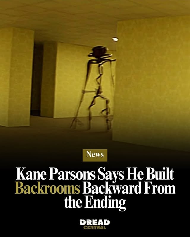 In a new interview with Triple J, Backrooms filmmaker Kane Parsons offered some insight into how he approaches storytelling, and his comments may reveal more than he intended about where Backrooms is headed next.“That’s the way I like to start every project,” Parsons explained. “Usually I get very attached to an ending, or the most extreme version of a concept, and then the project becomes trying to reverse-engineer from that point to find a good setup for it.”According to Parsons, that philosophy was central to the development of Backrooms.“There’s a very specific roadmap for this series, this serialized piece. Regardless of what form it takes in the future, I would say everything that’s happened since 2022 has been consistent with the plan I built back in 2022.”Read the full story now at dreadcentral.com ⚠️ by @dreadcentral