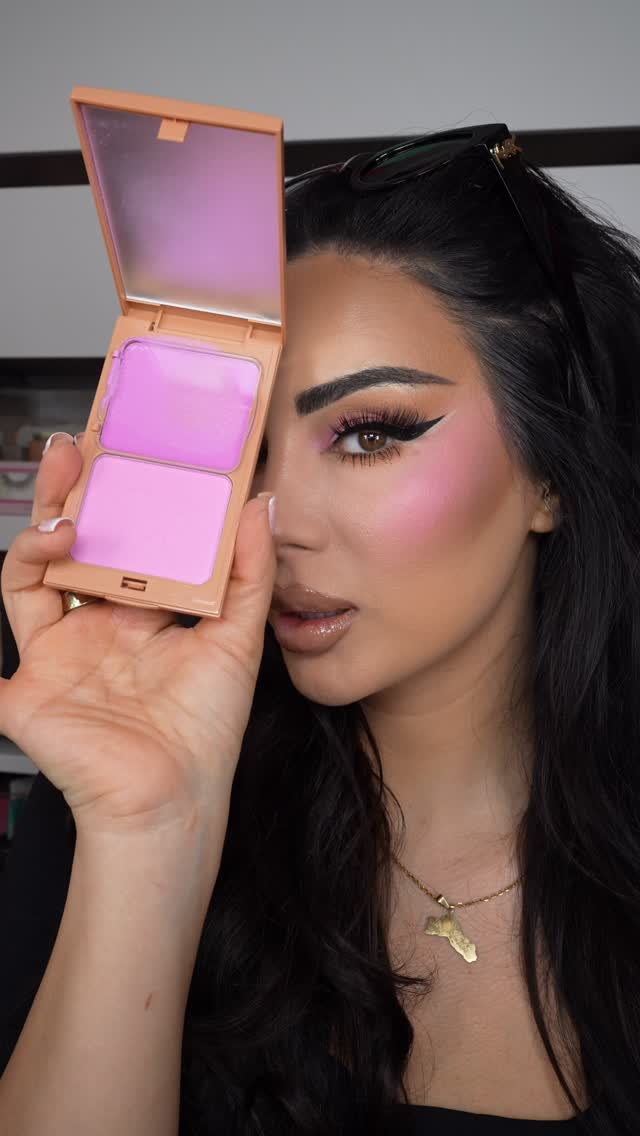 Lilac dreams by @glambymajhabeauty Would you try lilac blush? #glambymajha #makeup #lilac #blush by @zhilabeauty