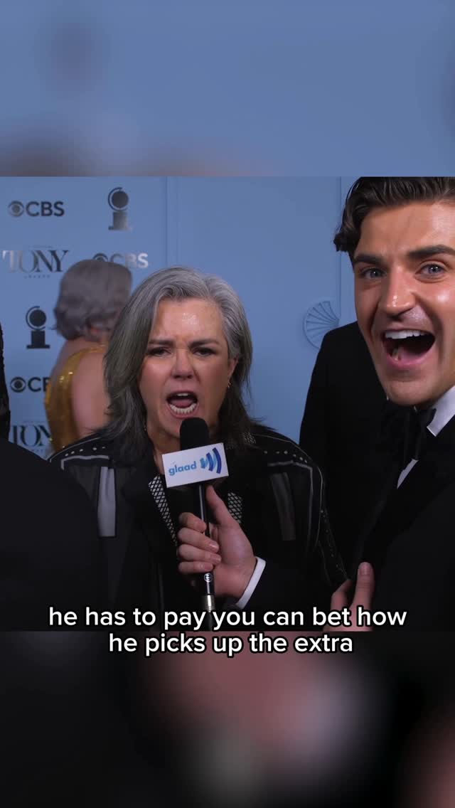 At the #TonyAwards, @johnbattaglieseqvc caught up with @rosie who shared a Pride message for LGBTQ youth and clued us in on what would be her show tune of choice to lip sync for her life to.