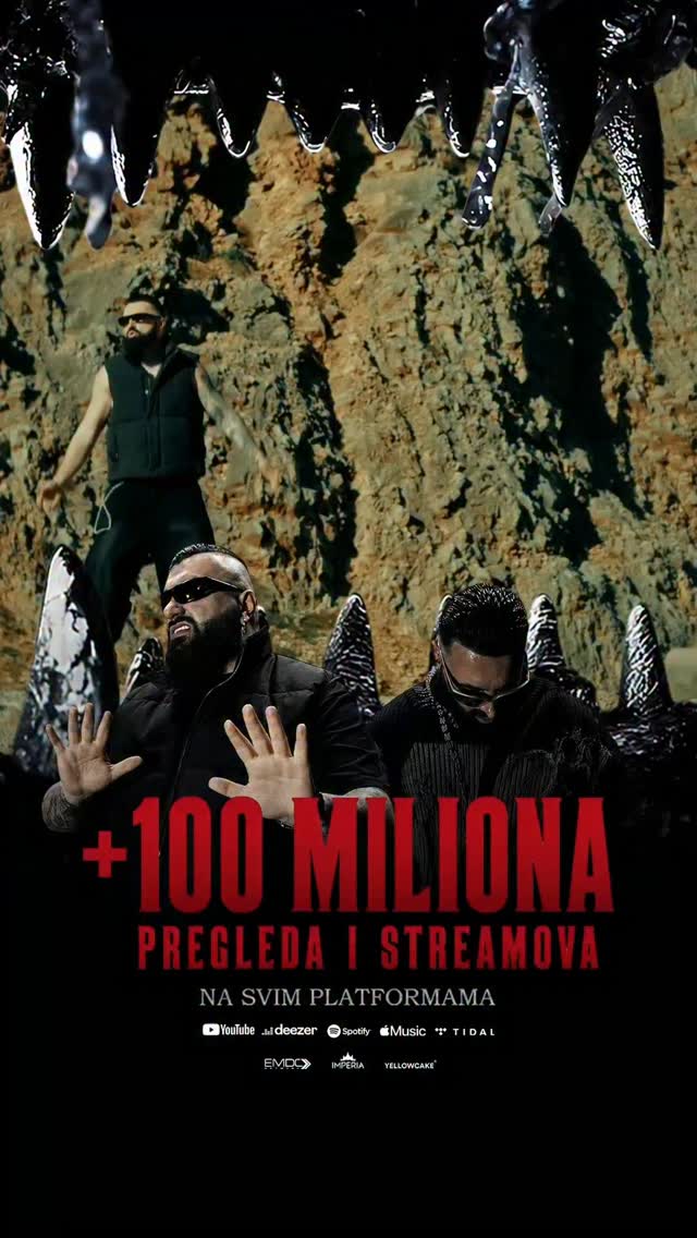 Album „GODZILLA“ premašio je 100 miliona pregleda i streamova na svim platformama! 🚀Od regionalnih trending ljestvica do chartova na kojima se našao rame uz rame sa svjetski poznatim izvođačima. Još jedan album koji je potvrdio dominaciju @jalabrat i @bubacorelli na regionalnoj muzičkoj sceni. 💿👑Veliki rezultati, snažan odjek publike i još jedno uspješno poglavlje u priči koja iz projekta u projekat pomjera granice.EMDC Network se ponosi ovim uspjehom kao partner projekta i dugogodišnji saradnik. Čestitamo! 🤍 by @jalabrat