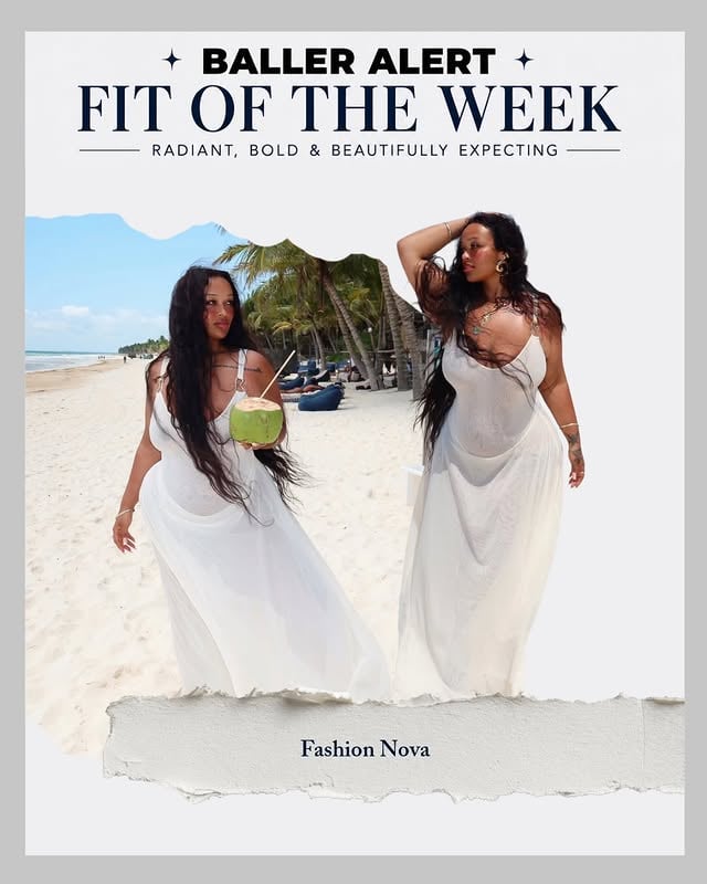 Naomie’s giving beach goddess in @FashionNova ☀️