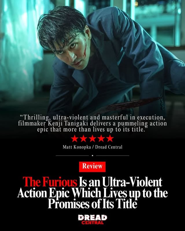 REVIEW / THE FURIOUS / “Thrilling, ultra-violent and masterful in execution, filmmaker Kenji Tanigaki delivers a pummeling action epic that more than lives up to its title.“Read our full 5-star review from Matt Konopka (@killer_horror_critic) now at dreadcentral.com 👾 #filmreview #moviereview #thefurious #dreadcentral by @dreadcentral