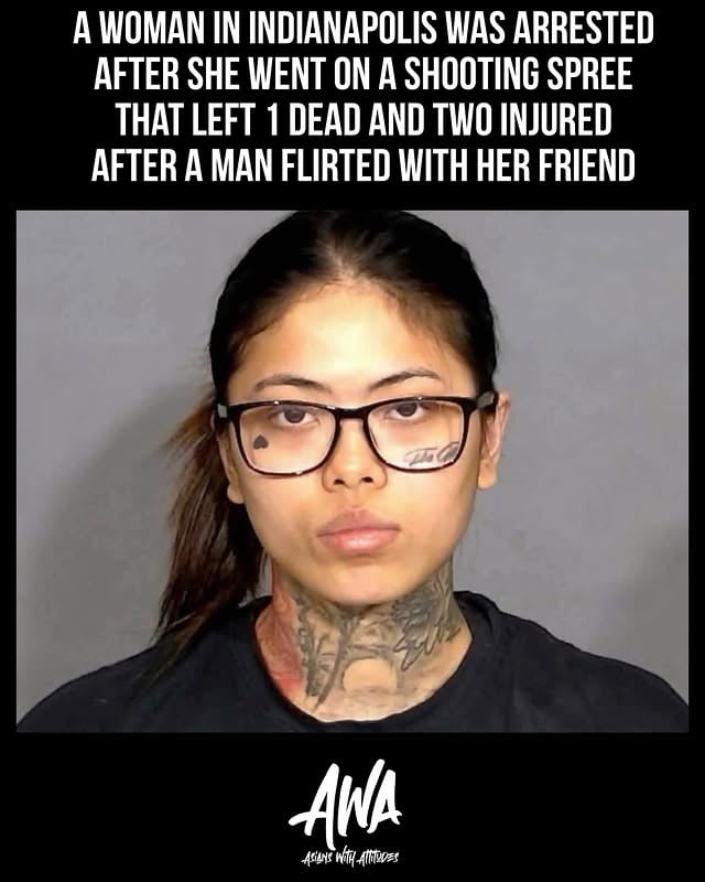 Indianapolis police has arrested 21-year-old Nhi Kha Nguyen in connection with a deadly shooting that left one man dead and 2 others wounded because a man flirted with her friend. 

According to police, officers heard gunfire shortly after 3 a.m. in the South Meridian Street bar district. Gregory Anderson was killed in the shooting. Family members previously told media outlets that Anderson was a father of five.