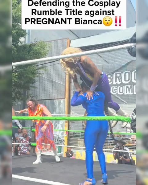 This has to be the greatEST cosplay ever!! 😍😍😂😂😂
Pregnant and STILL whipping you h###. 😂😂😂
Don’t yall know I’m the hardEST working woman in WWE?!!!!

Awww thank you @luxuryleah__ for cosplaying pregnant me! 
THIS IS MY ABSOLUTE FAV!

Now, @mattel go ahead and make this action figure, @minutemaid yall can put me in the commercial, & @wwe go ahead and book me for my title match! 😂

*Dont try this at home 😂*