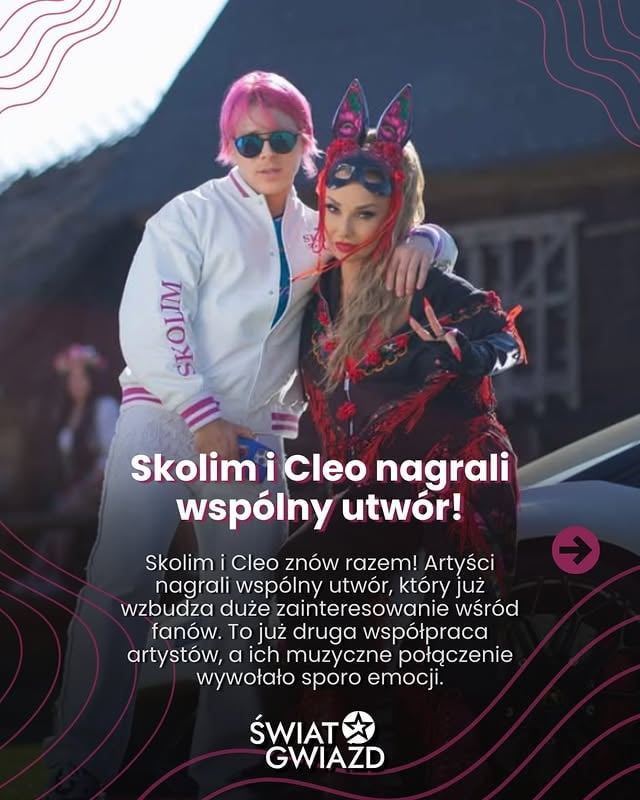 Cleo i Skolim ponownie połączyli siły! Artyści nagrali wspólny utwór, będący ich drugą muzyczną współpracą po „Dziewczyno piękna”. Nowa piosenka już przed premierą wywołuje sporo emocji wśród fanów. Premiera nowej piosenki już wkrótce!#światgwiazd #skolim by @swiat.gwiazd